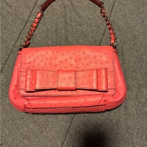 Elegant Kate Spade Coral Bow Accent Women's Bag